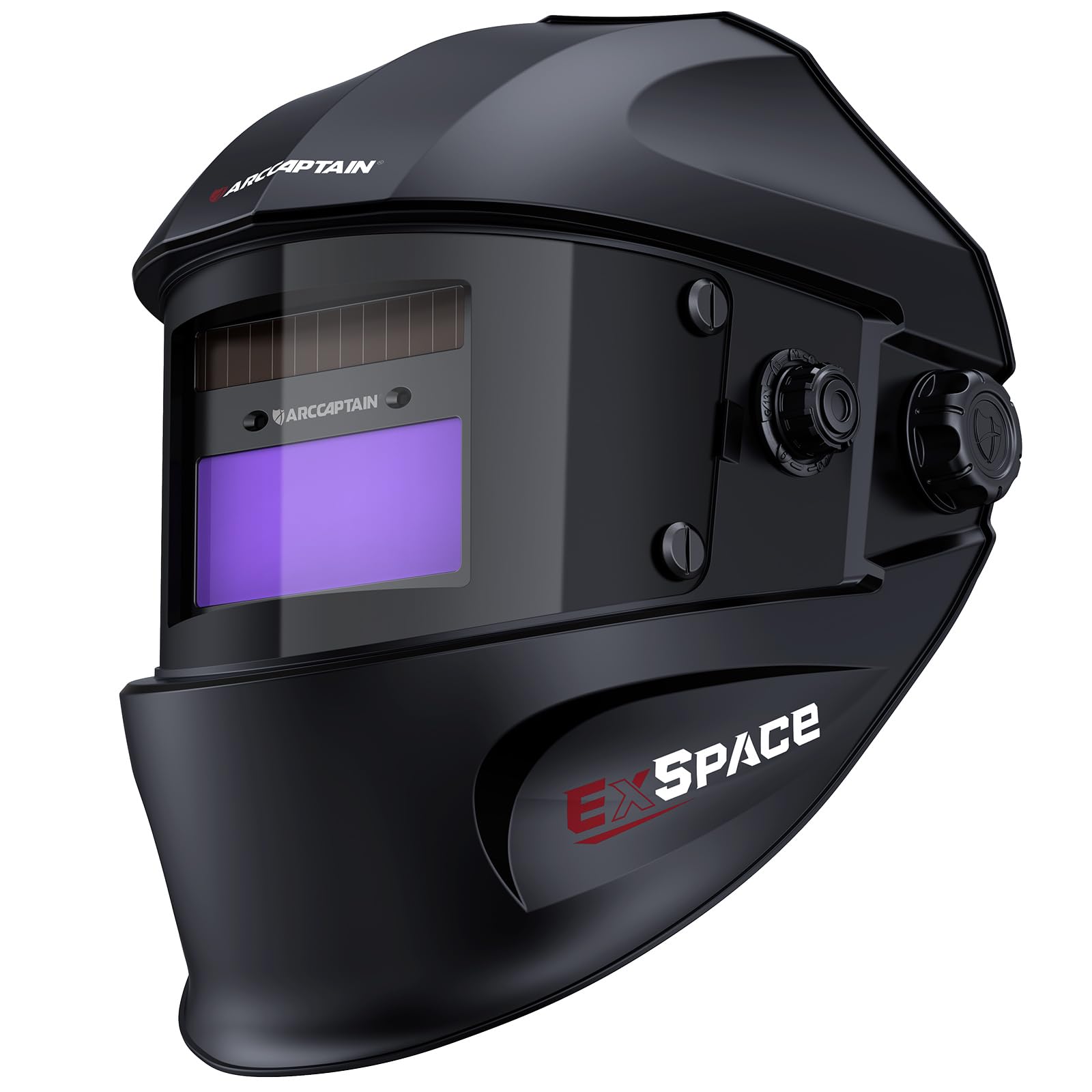 ARCCAPTAIN True Color Auto Darkening Welding Helmet, 1/25000s Response Time, TIG/MIG/ARC Compatibility